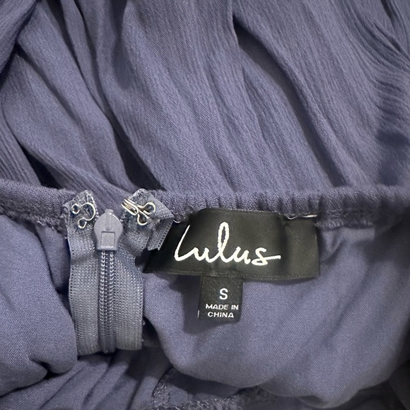 Lulus indigo backless lace romper - Picture 7 of 7